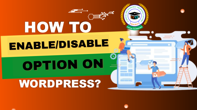 How to Enable/disable option on WP page ?