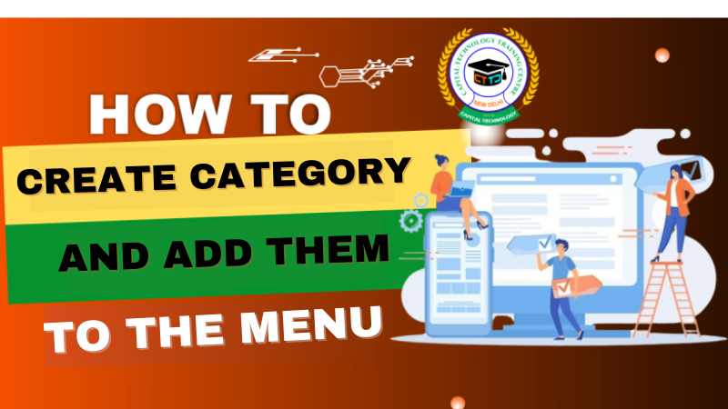 How to create categories and add them to the menu?