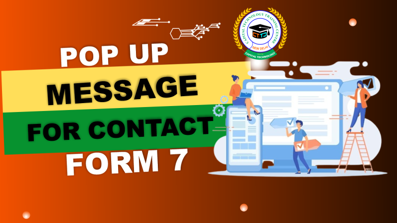 Pop Up Message for Contact Form 7
