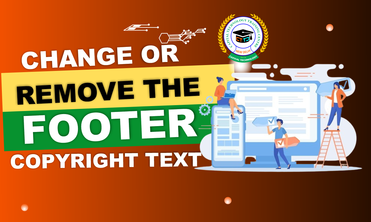 Change or remove the Footer copyright text